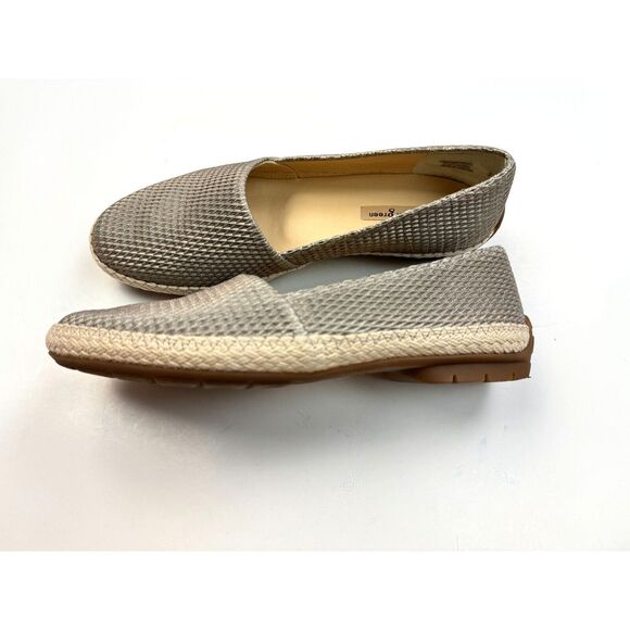 Paul Green Layla Espadrille Flats Women 3.5 US 6 EUC Textured Leather Beige Gray - Picture 4 of 15